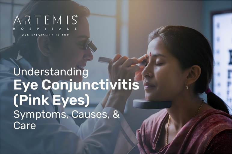 Symptoms and care for eye conjunctivitis or pink eye